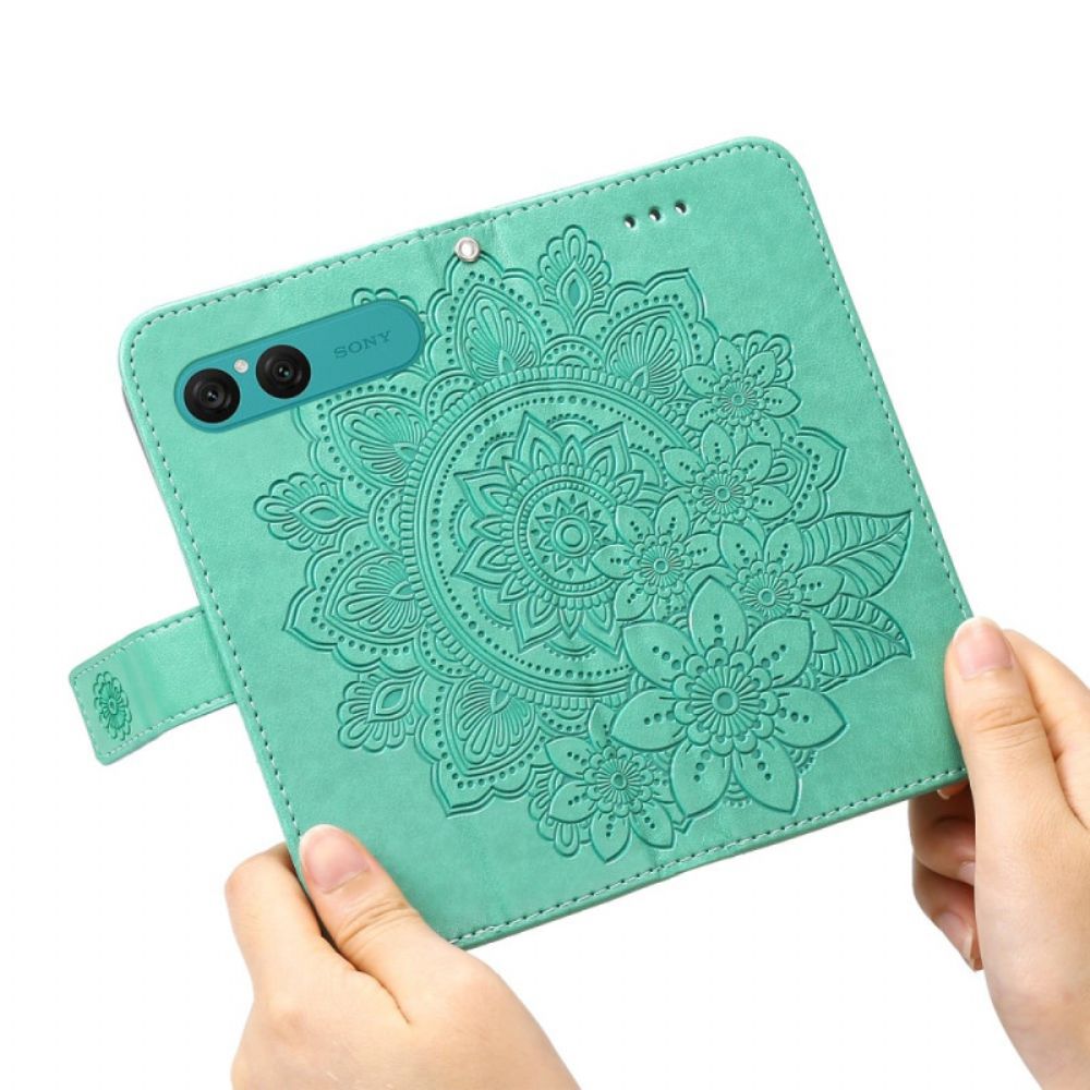 Folio-hoesje Sony Xperia 10 Vii Telefoonhoesje Mandala-print