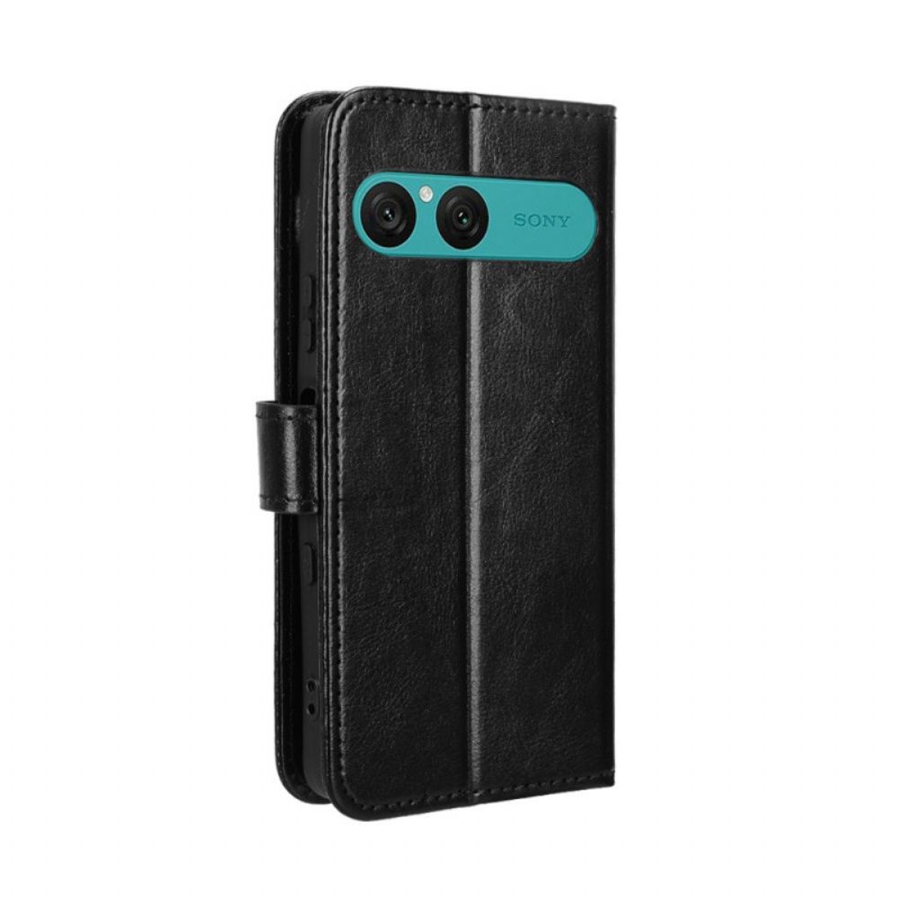 Folio-hoesje Sony Xperia 10 Vii Telefoonhoesje Opvallend Imitatieleer