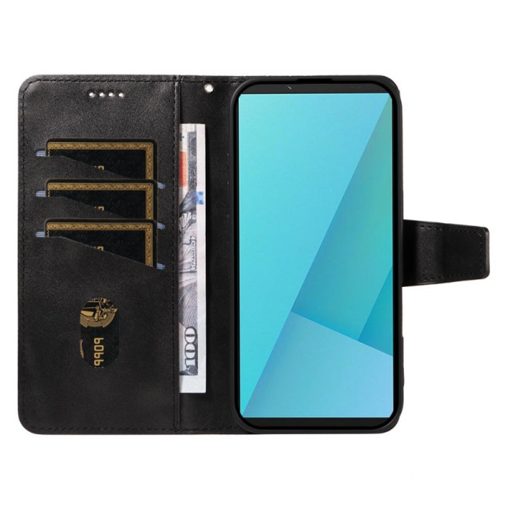 Leren Hoesje Sony Xperia 10 Vii Diamantpatroon