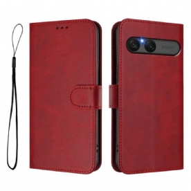 Leren Hoesje Sony Xperia 10 Vii Leer-effect Bescherming Hoesje