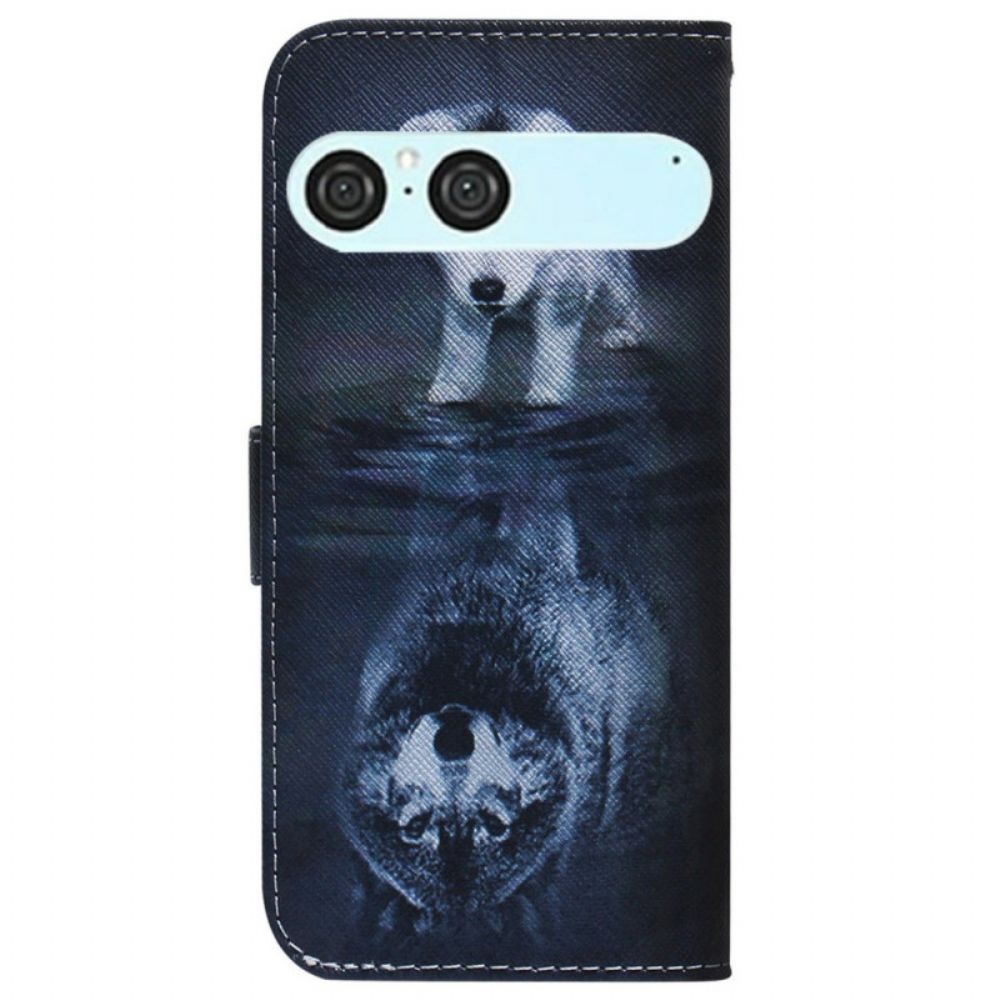 Leren Hoesje Sony Xperia 10 Vii Puppy Droom Bescherming Hoesje