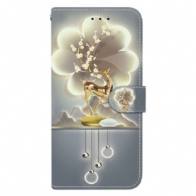 Leren Hoesje Voor Sony Xperia 10 Vii Herten