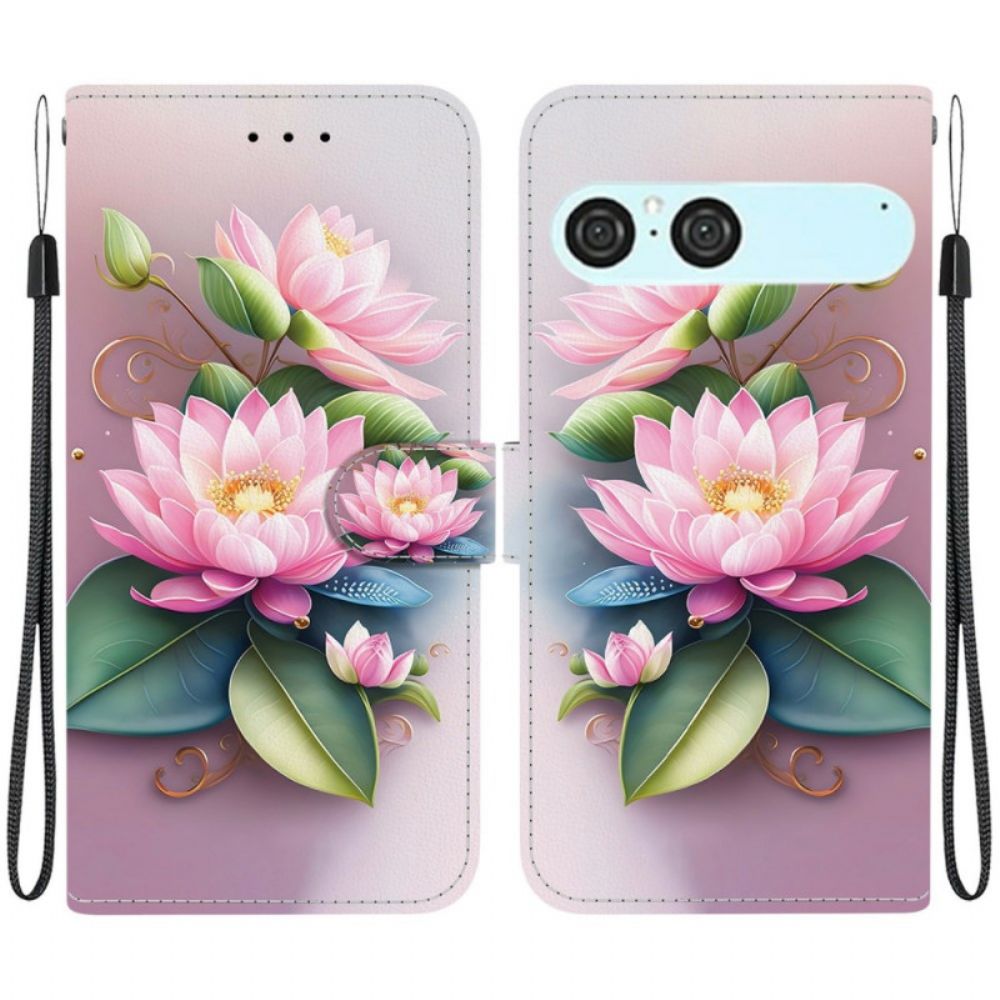 Leren Hoesje Voor Sony Xperia 10 Vii Lotus