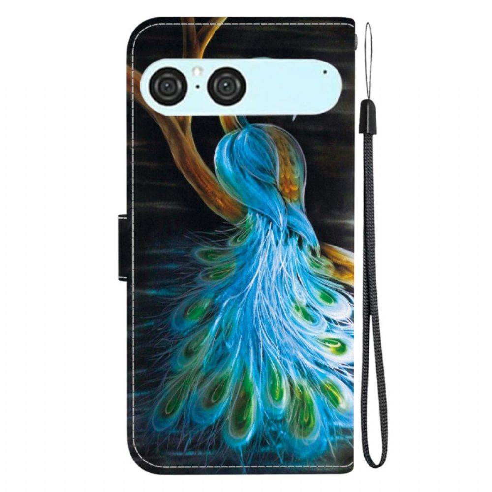 Leren Hoesje Voor Sony Xperia 10 Vii Pauw