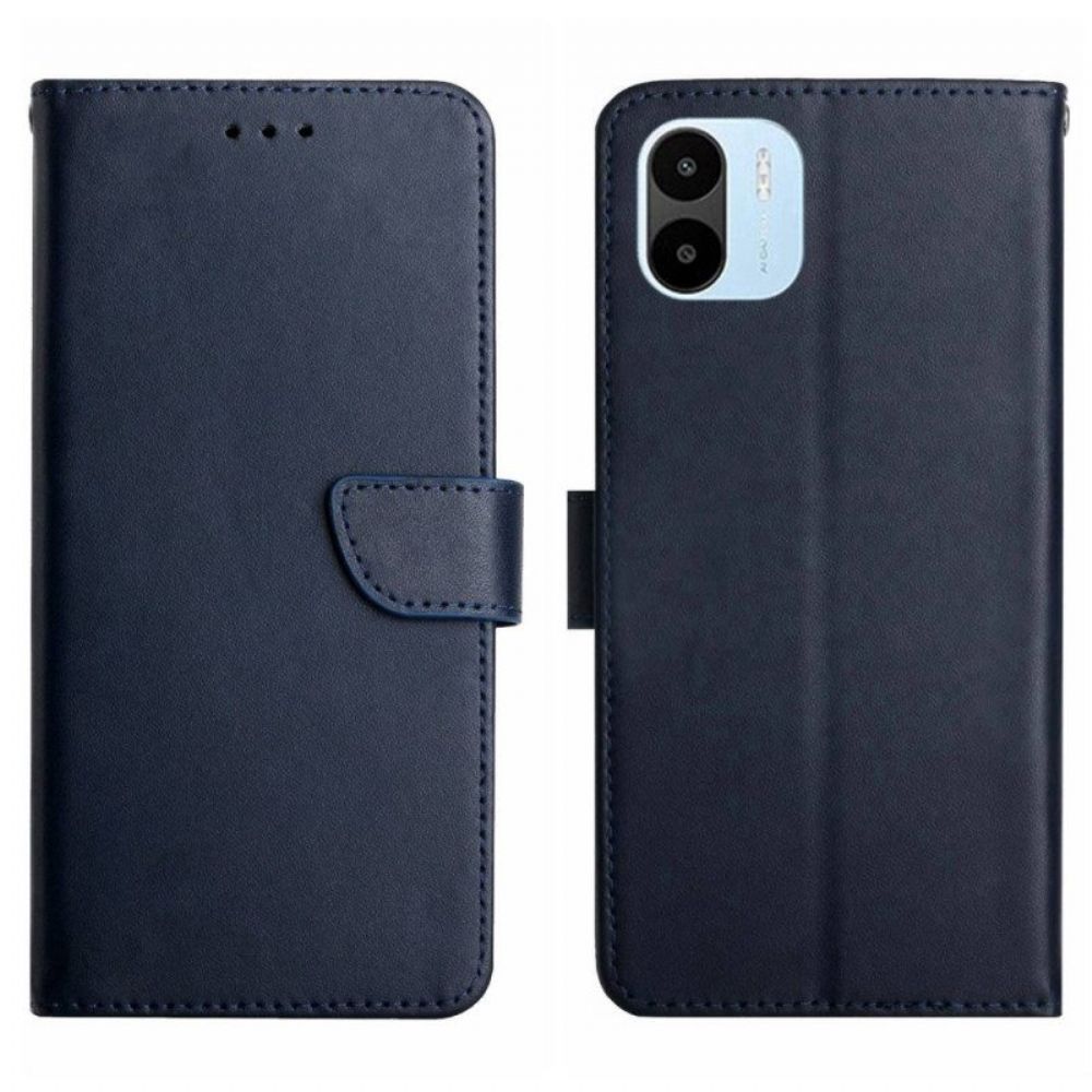 Folio-hoesje voor Xiaomi Redmi A1 Echt Nappaleer