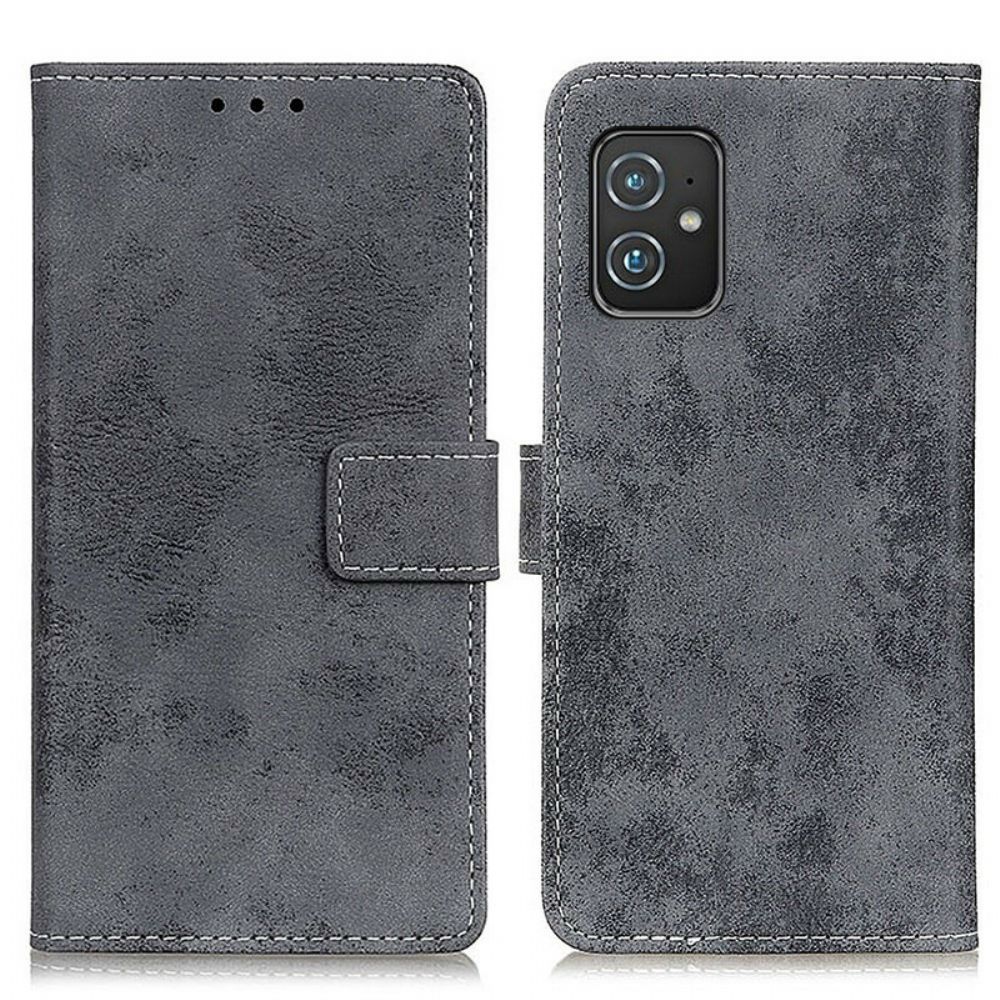 Folio-hoesje voor Asus Zenfone 8 Vintage Kunstleer