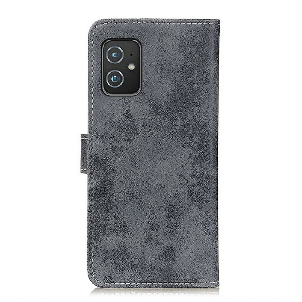 Folio-hoesje voor Asus Zenfone 8 Vintage Kunstleer
