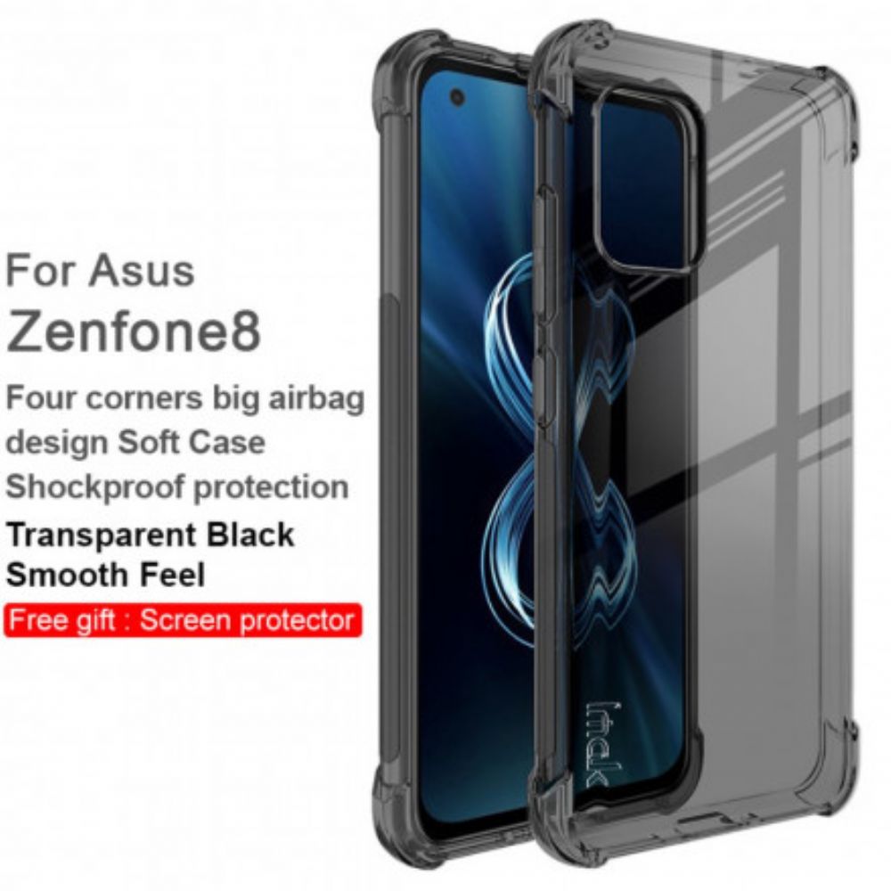 Telefoonhoesje voor Asus Zenfone 8 Transparant Zijdeachtig Imak