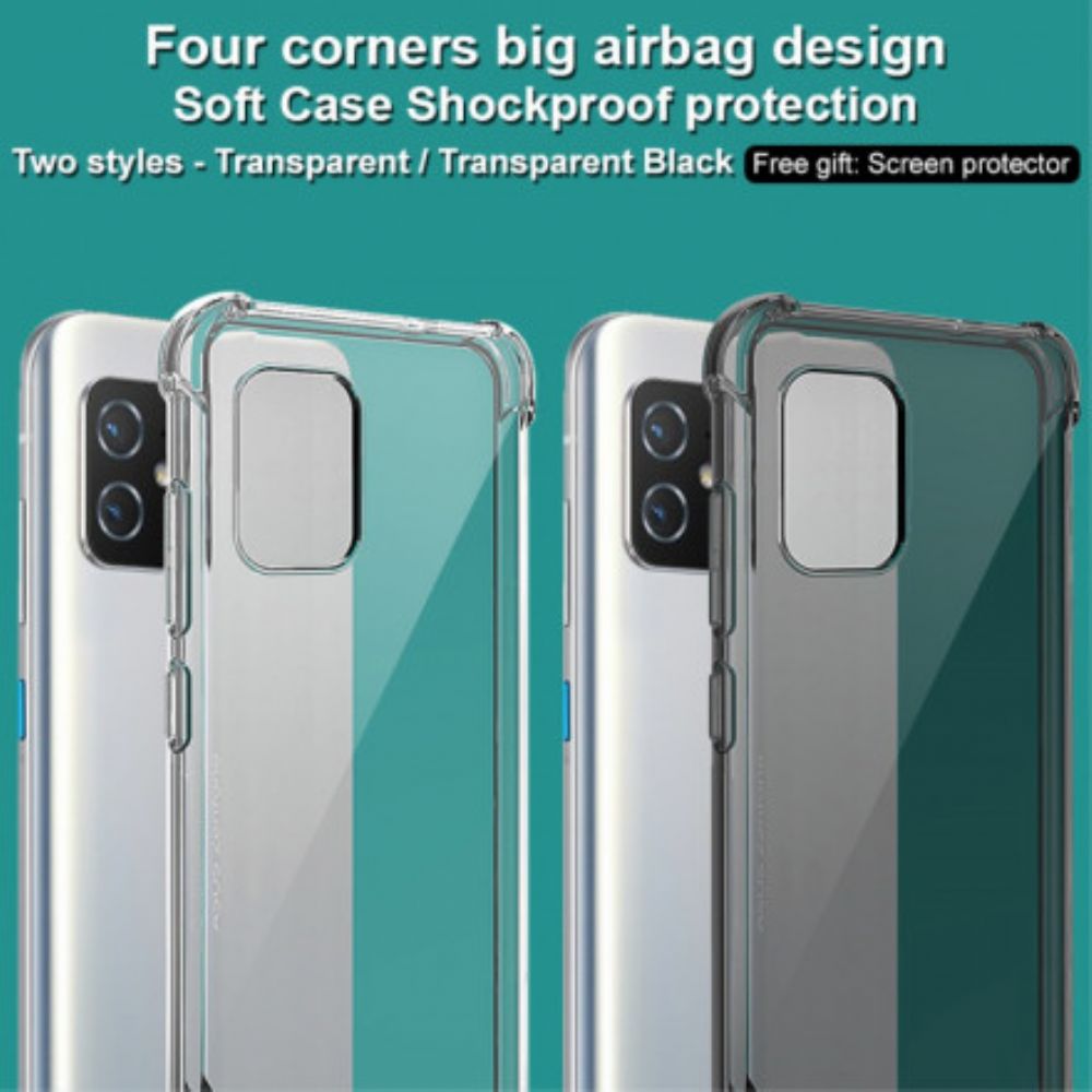 Telefoonhoesje voor Asus Zenfone 8 Transparant Zijdeachtig Imak