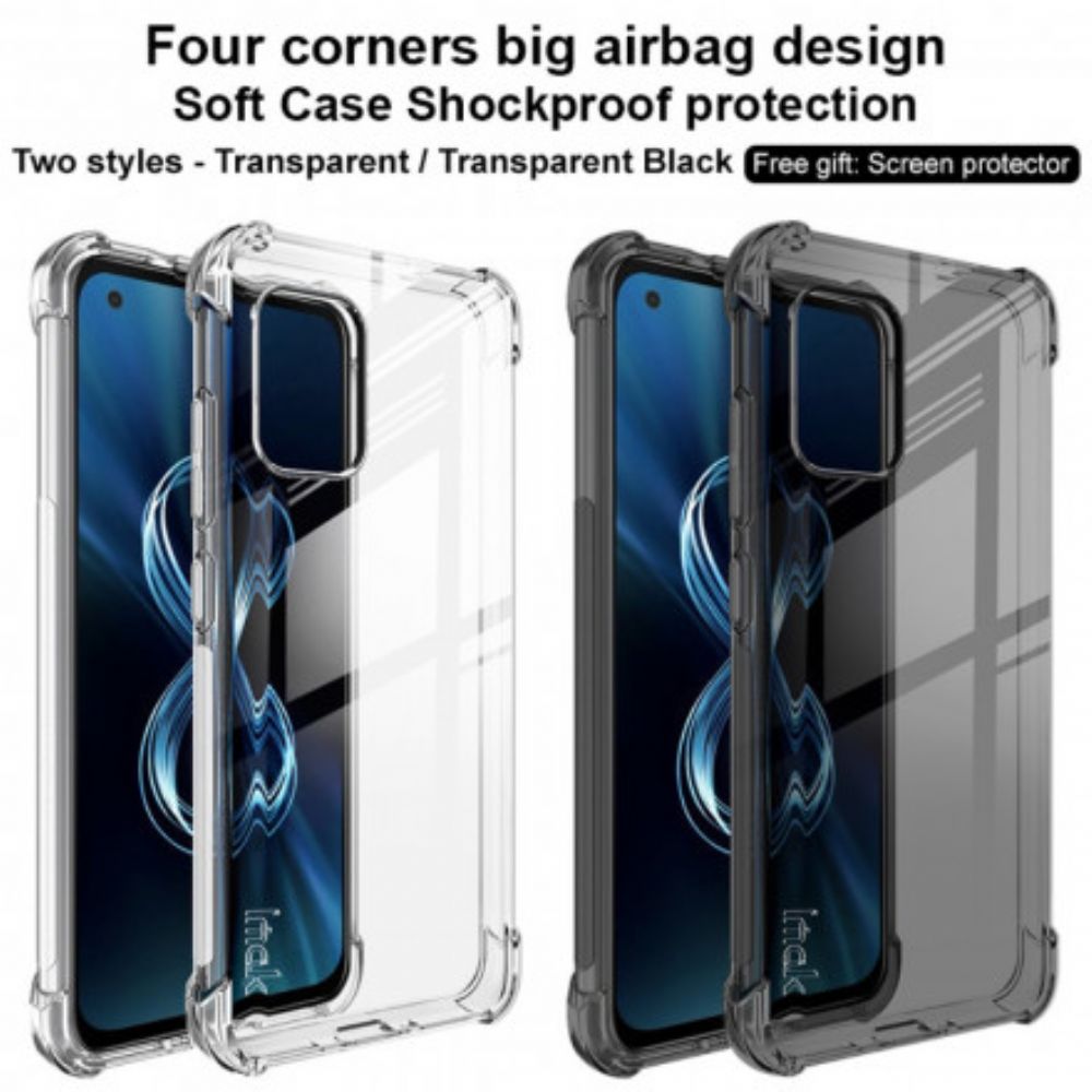 Telefoonhoesje voor Asus Zenfone 8 Transparant Zijdeachtig Imak