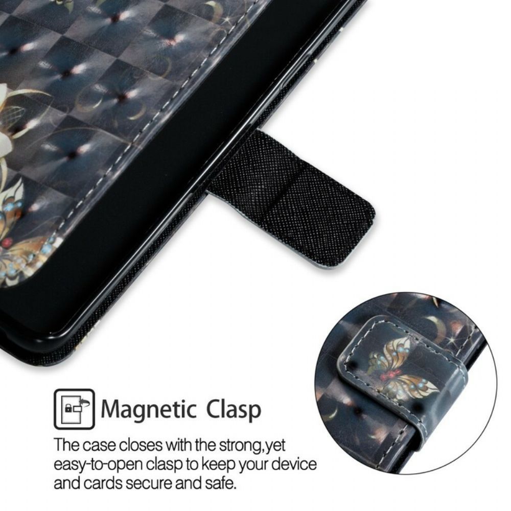 Folio-hoesje voor Samsung Galaxy S9 Plus Retro Kleurrijke Bloemen