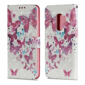 Folio-hoesje voor Samsung Galaxy S9 Plus Vliegende Vlinders