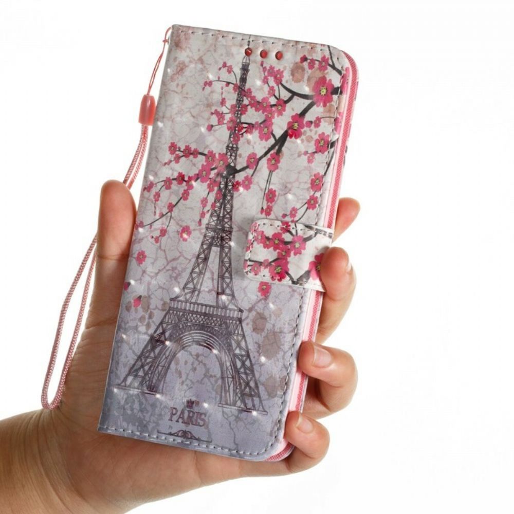 Leren Hoesje voor Samsung Galaxy S9 Plus Parijs In De Lente