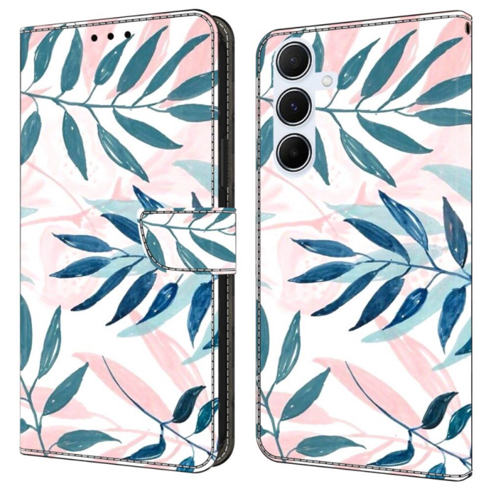 Bescherming Hoesje Samsung Galaxy A17 4g / 5g Aquarelbladeren