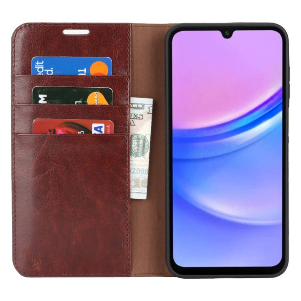 Bescherming Hoesje Samsung Galaxy A17 4g / 5g Leer