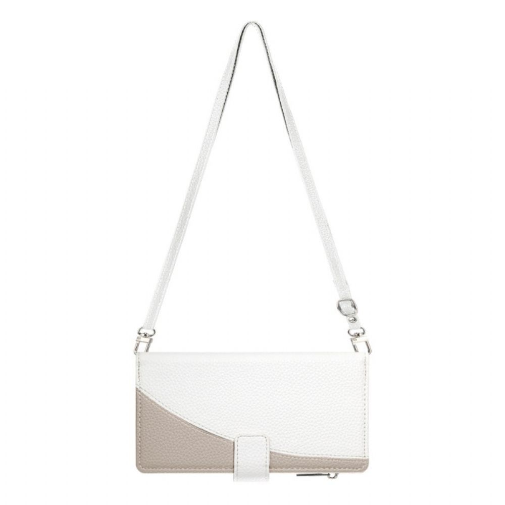 Bescherming Hoesje Samsung Galaxy A17 4g / 5g Portemonnee Met Rits En Riempje