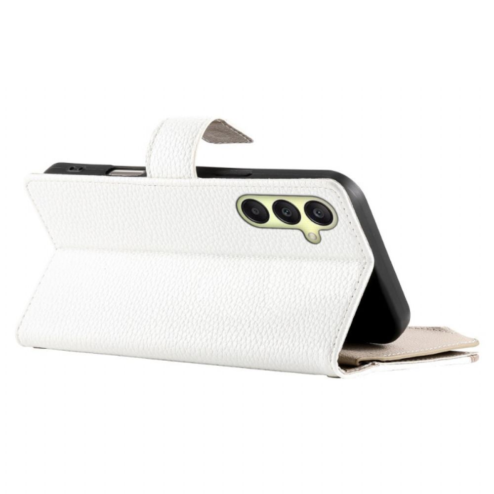 Bescherming Hoesje Samsung Galaxy A17 4g / 5g Portemonnee Met Rits En Riempje