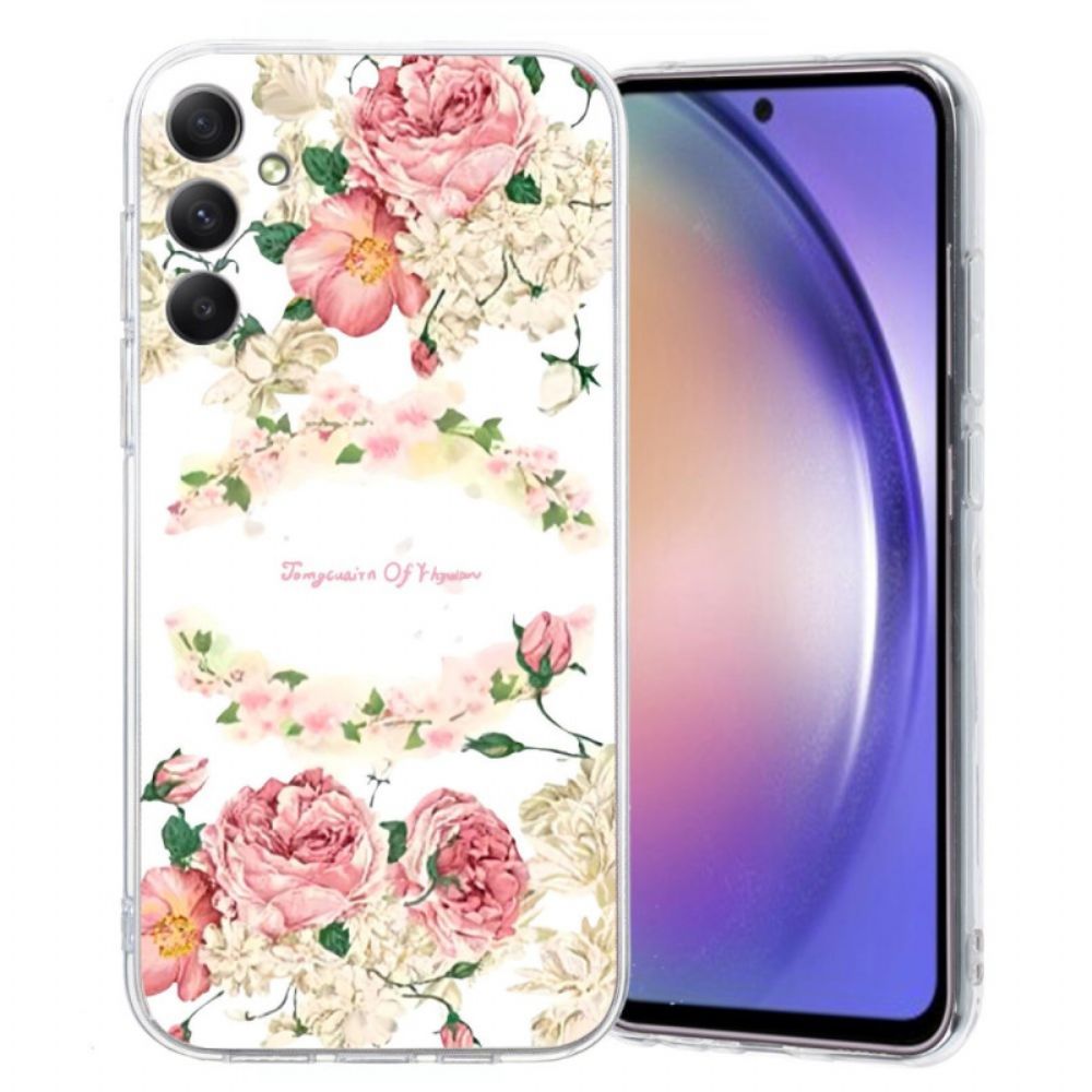 Case Hoesje Samsung Galaxy A17 4g / 5g Telefoonhoesje Vintage Rozen