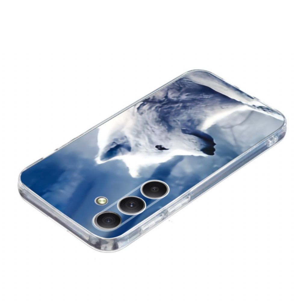 Case Hoesje Samsung Galaxy A17 4g / 5g Telefoonhoesje Witte Wolf