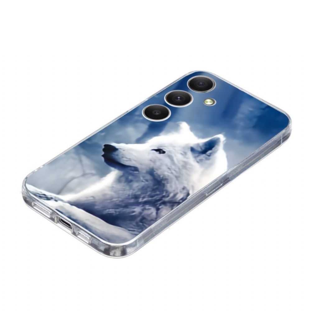 Case Hoesje Samsung Galaxy A17 4g / 5g Telefoonhoesje Witte Wolf