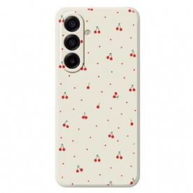 Cover Hoesje Samsung Galaxy A17 4g / 5g Telefoonhoesje Kersen