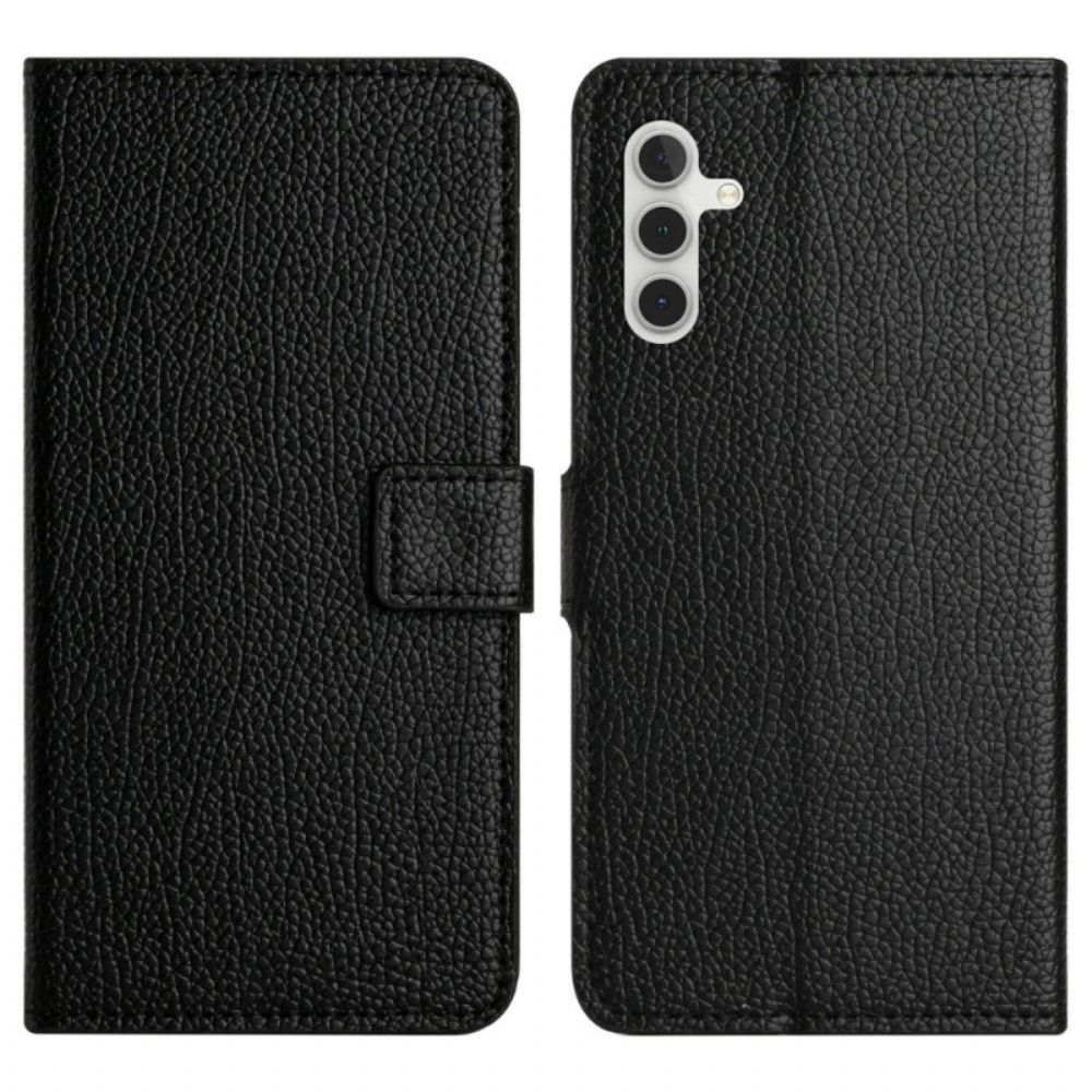 Flip Case Leren Samsung Galaxy A17 4g / 5g Lychee Textuur Lederlook