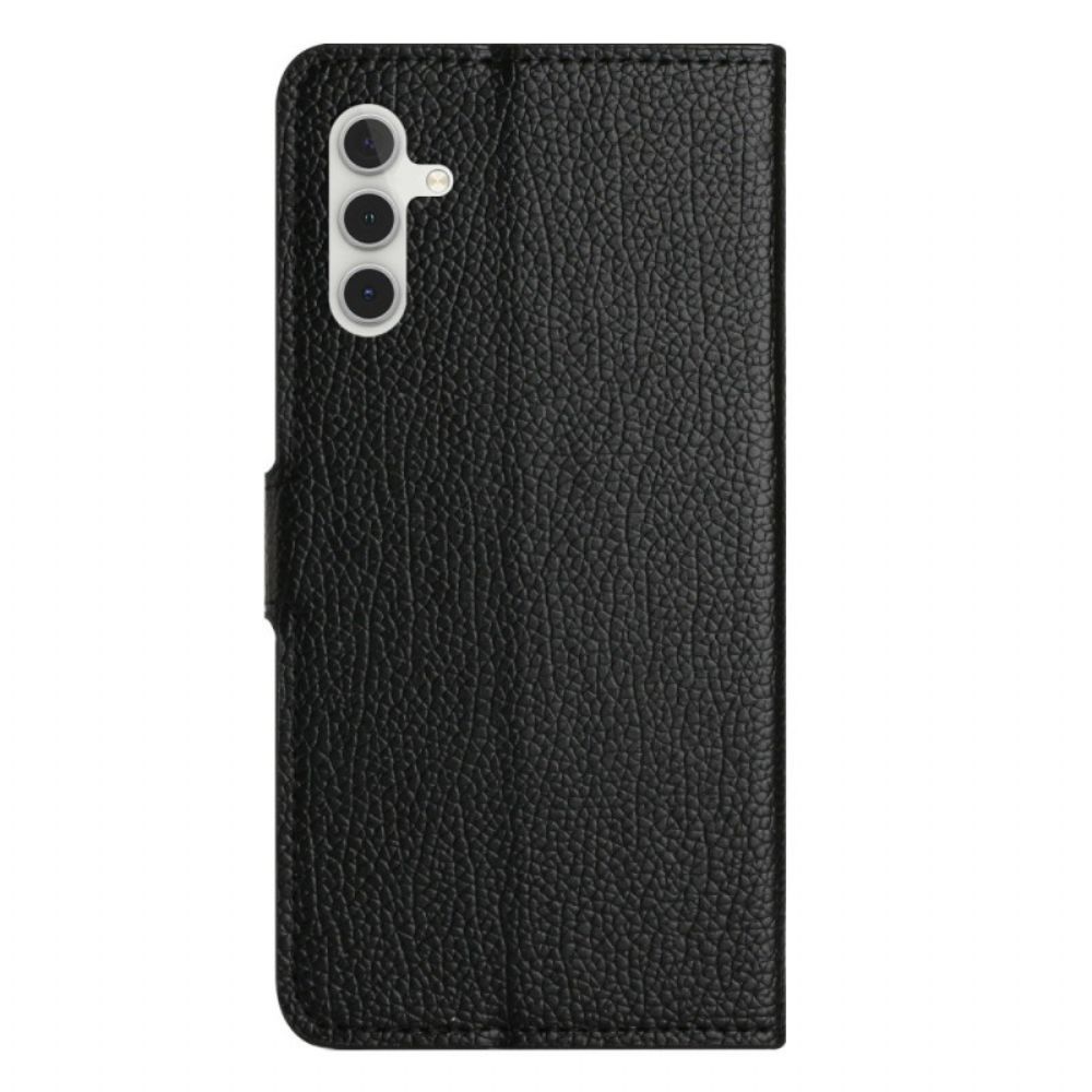 Flip Case Leren Samsung Galaxy A17 4g / 5g Lychee Textuur Lederlook