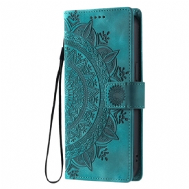 Flip Case Leren Samsung Galaxy A17 4g / 5g Mandala Suède-effect
