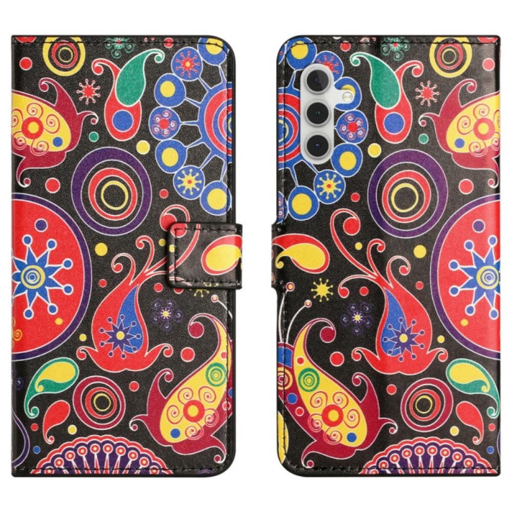 Flip Case Leren Samsung Galaxy A17 4g / 5g Melkwegpatroon