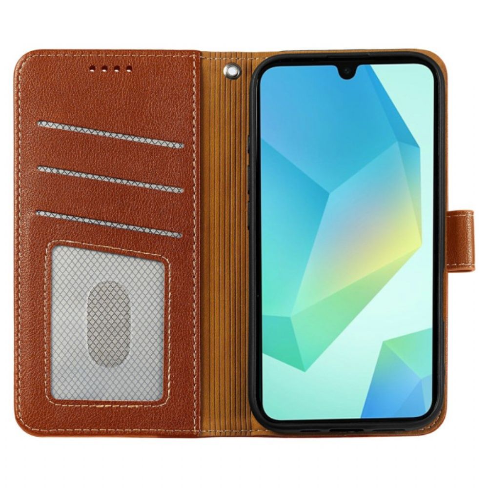 Flip Case Leren Samsung Galaxy A17 4g / 5g Muntvakje En Rfid-bescherming