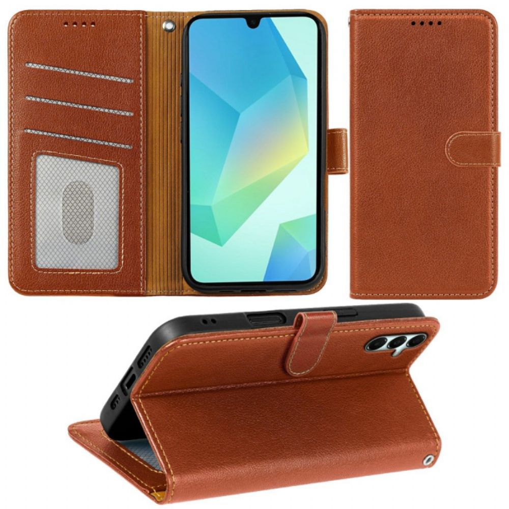 Flip Case Leren Samsung Galaxy A17 4g / 5g Muntvakje En Rfid-bescherming
