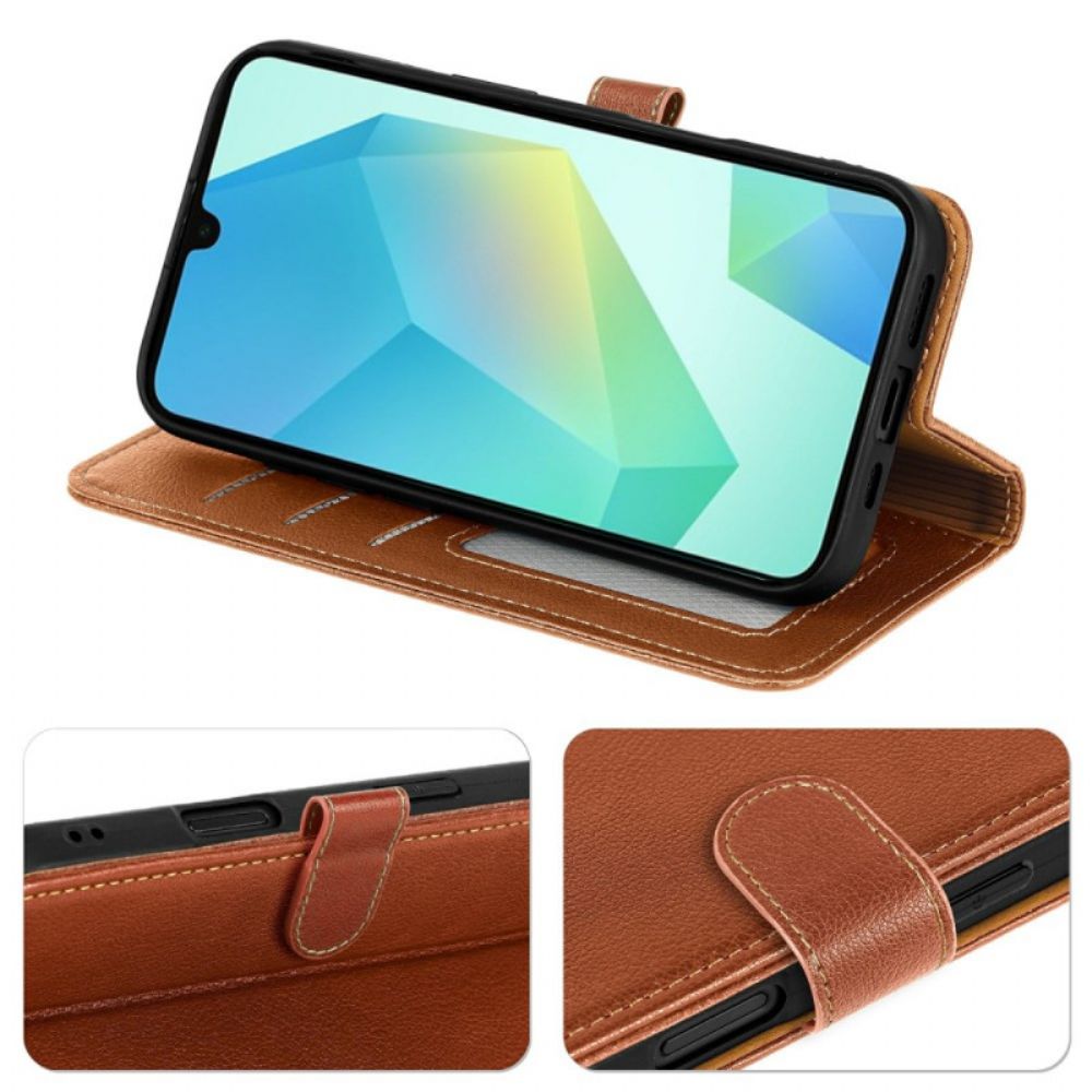 Flip Case Leren Samsung Galaxy A17 4g / 5g Muntvakje En Rfid-bescherming