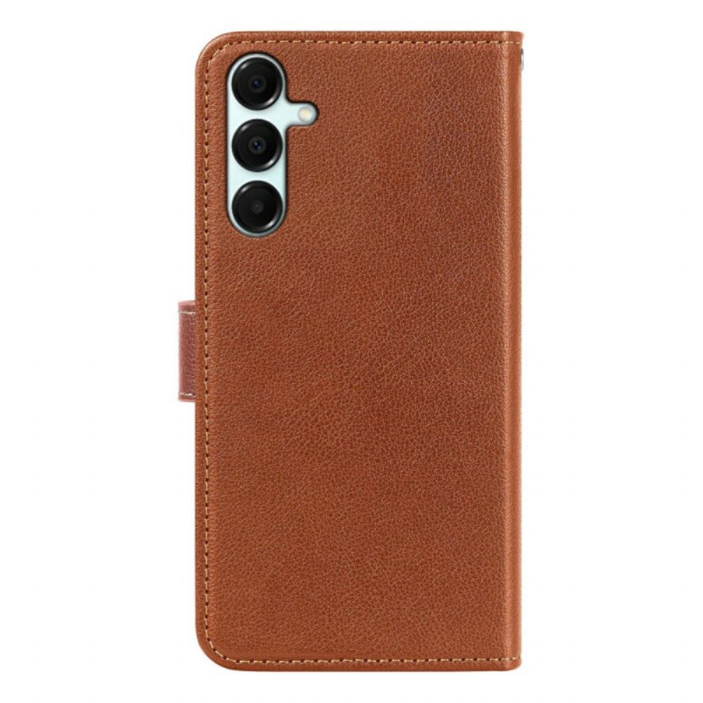 Flip Case Leren Samsung Galaxy A17 4g / 5g Muntvakje En Rfid-bescherming