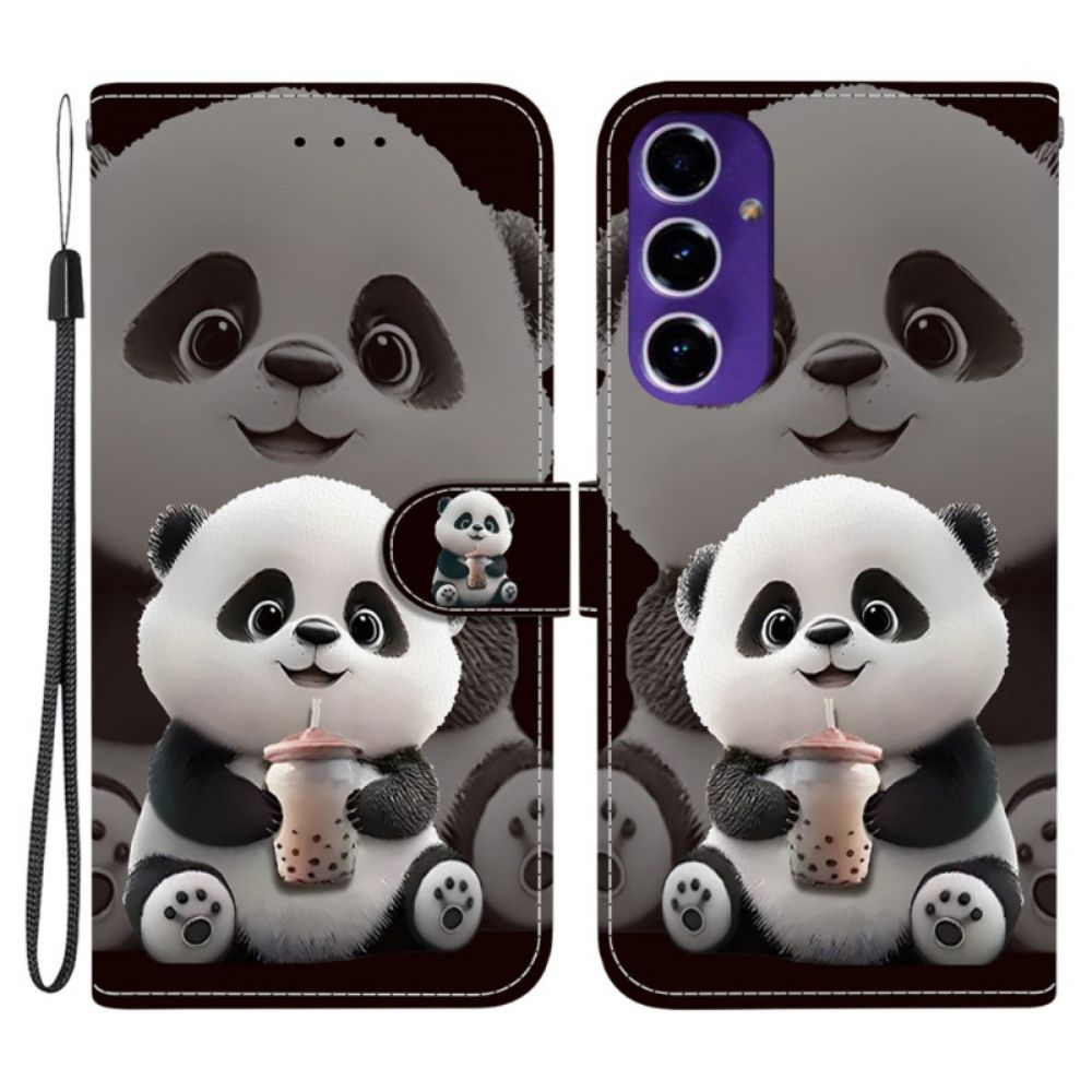 Flip Case Leren Samsung Galaxy A17 4g / 5g Thee-panda