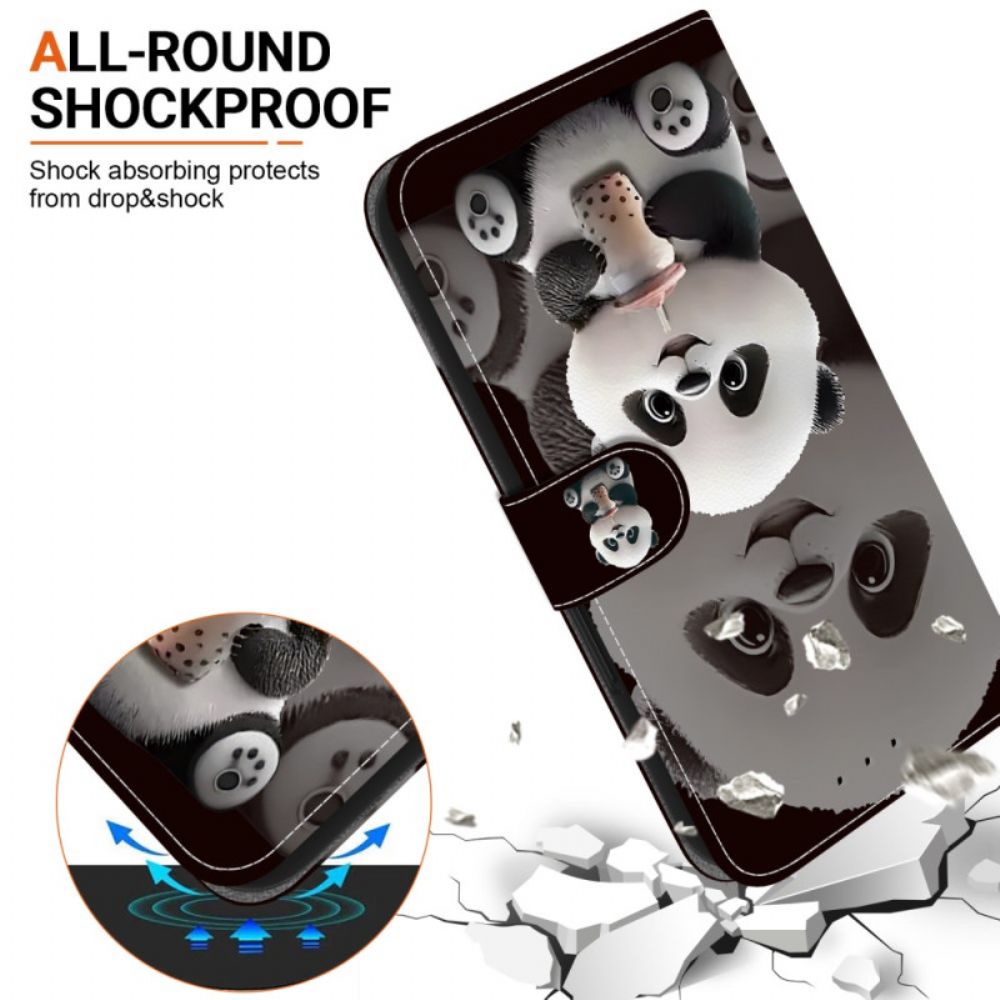 Flip Case Leren Samsung Galaxy A17 4g / 5g Thee-panda