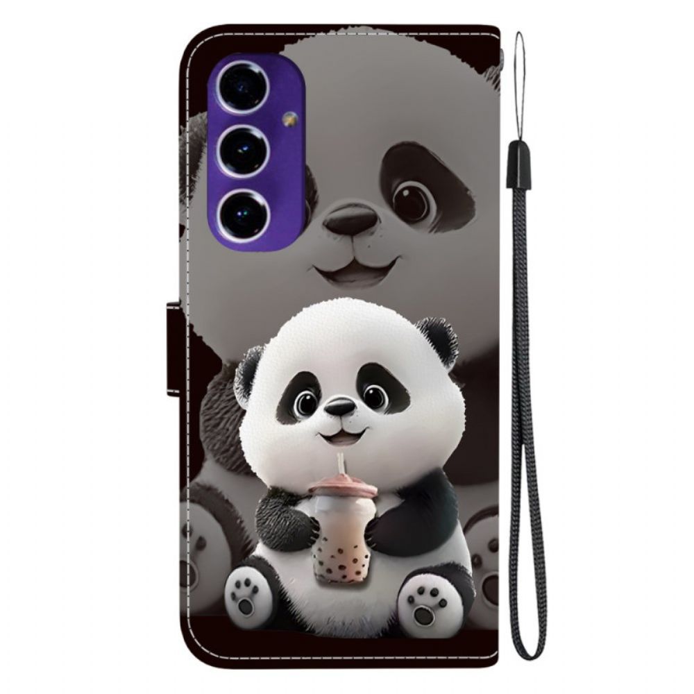 Flip Case Leren Samsung Galaxy A17 4g / 5g Thee-panda