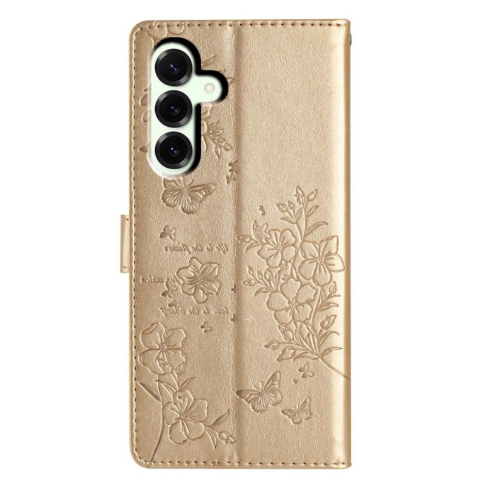Folio-hoesje Samsung Galaxy A17 4g / 5g Bloemen