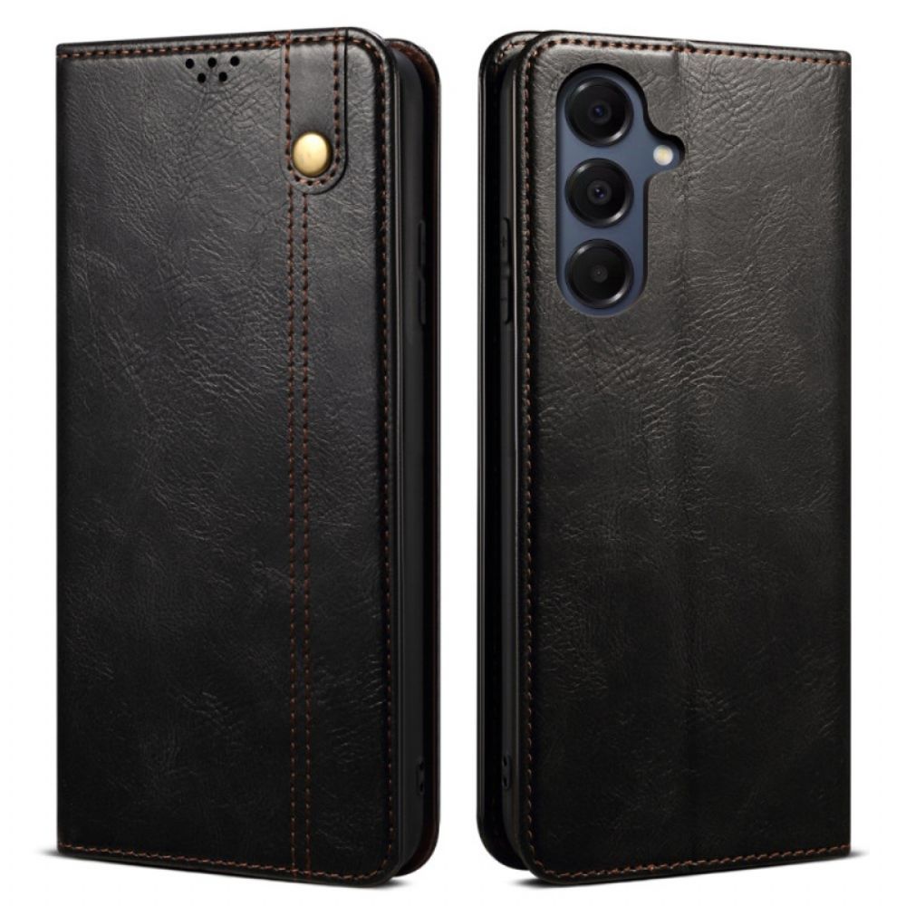 Folio-hoesje Samsung Galaxy A17 4g / 5g Gewaxt Kunstleer Bescherming Hoesje