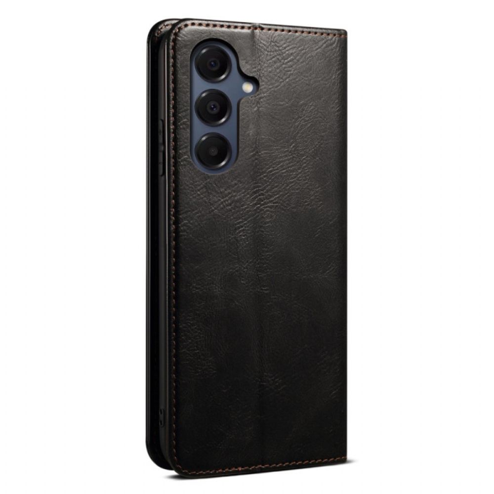 Folio-hoesje Samsung Galaxy A17 4g / 5g Gewaxt Kunstleer Bescherming Hoesje