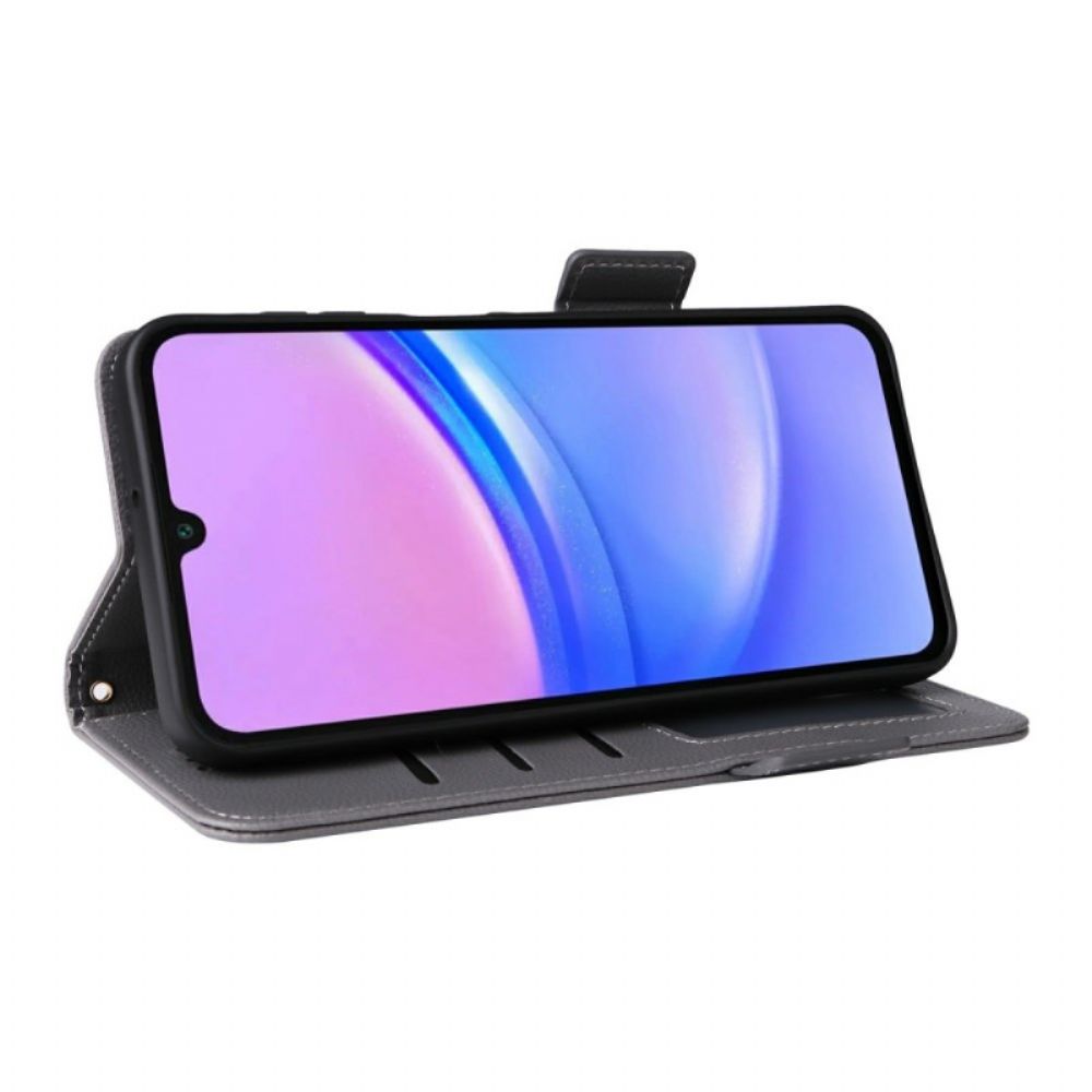 Folio-hoesje Samsung Galaxy A17 4g / 5g Kunstleer Met Bandje