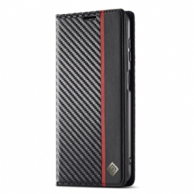 Folio-hoesje Samsung Galaxy A17 4g / 5g Lc.imeeke Koolstofvezel Bescherming Hoesje