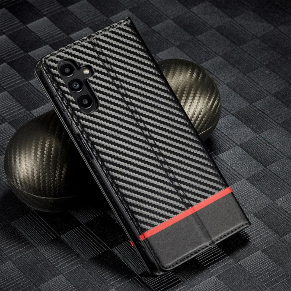 Folio-hoesje Samsung Galaxy A17 4g / 5g Lc.imeeke Koolstofvezel Bescherming Hoesje