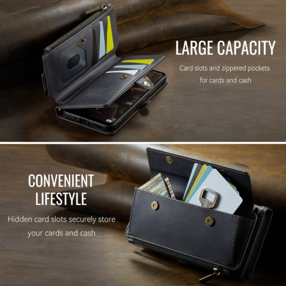 Folio-hoesje Samsung Galaxy A17 4g / 5g Telefoonhoesje Caseme Portemonnee Met Suède-effect