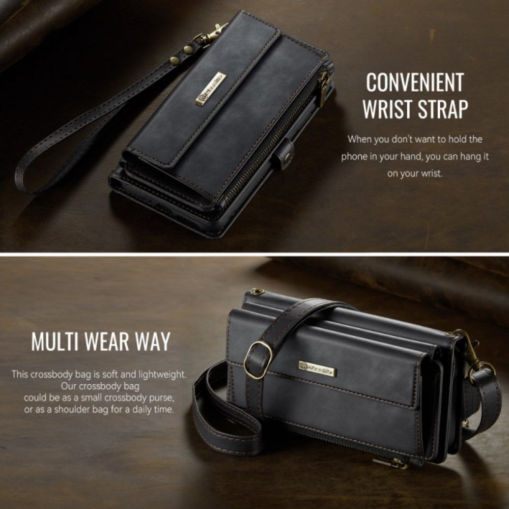 Folio-hoesje Samsung Galaxy A17 4g / 5g Telefoonhoesje Caseme Portemonnee Met Suède-effect