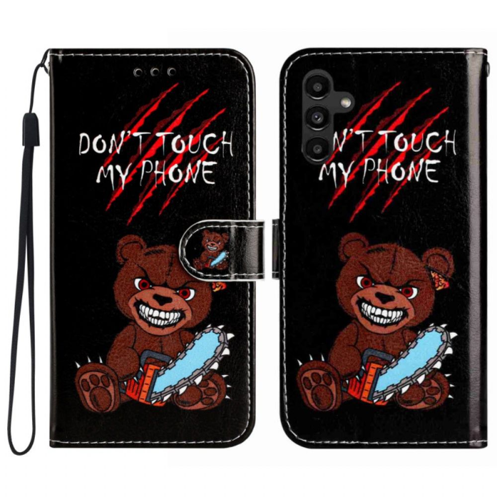 Folio-hoesje Samsung Galaxy A17 4g / 5g Telefoonhoesje Raak Mijn Telefoon Niet Aan