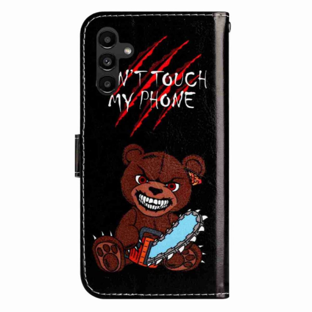 Folio-hoesje Samsung Galaxy A17 4g / 5g Telefoonhoesje Raak Mijn Telefoon Niet Aan