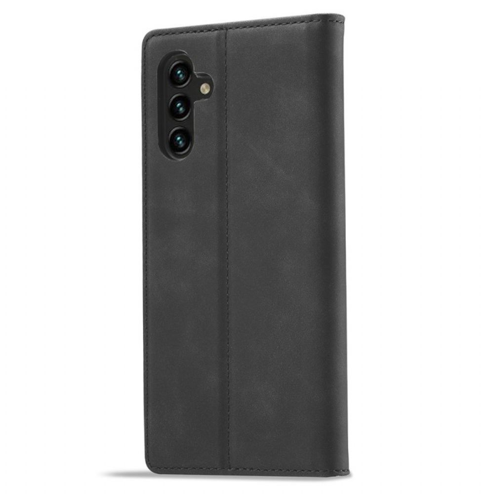 Folio-hoesje Samsung Galaxy A17 4g / 5g Telefoonhoesje Suède-effect