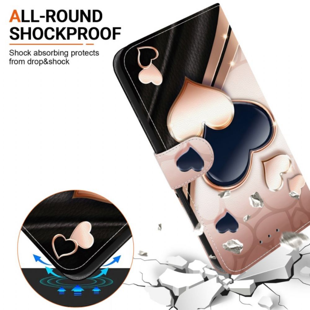 Folio-hoesje Samsung Galaxy A17 4g / 5g Twee Harten