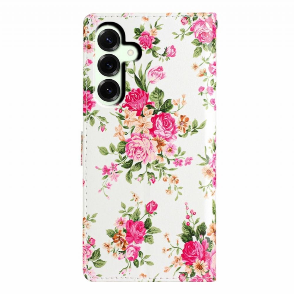 Folio-hoesje Samsung Galaxy A17 4g / 5g Vrijheidsbloemen