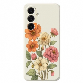 Hoesje Samsung Galaxy A17 4g / 5g Bloemenpatroon